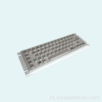 Klavye rezistan Metal ak Touch Pad